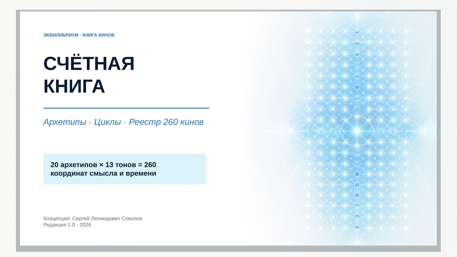 Материал к статье «Счётная книга: архетипы и циклы»